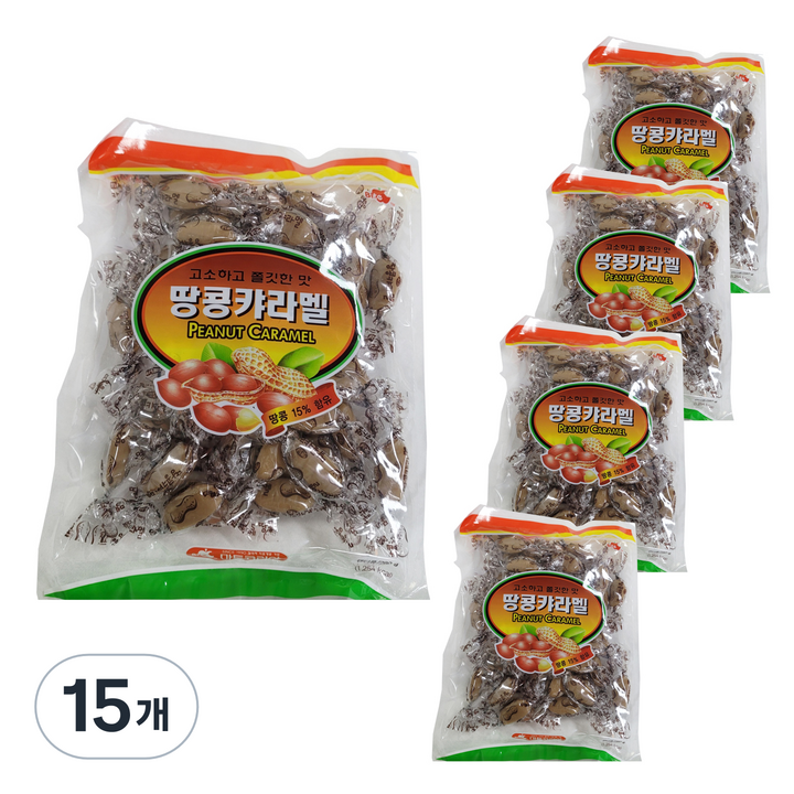 아름다운정성 추억의 땅콩 카라멜, 280g, 15개