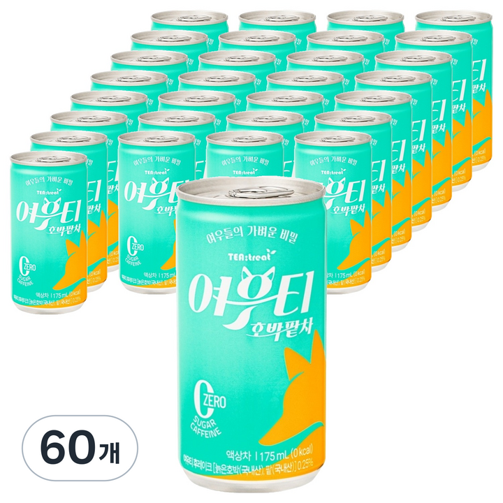 티트리트 여우티 호박팥차, 60개, 175ml