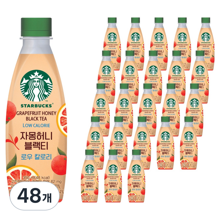 스타벅스 자몽허니블랙티 로우칼로리, 48개, 350ml