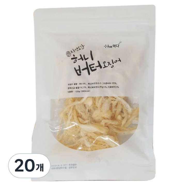 더먹다 허니버터오징어, 120g, 20개