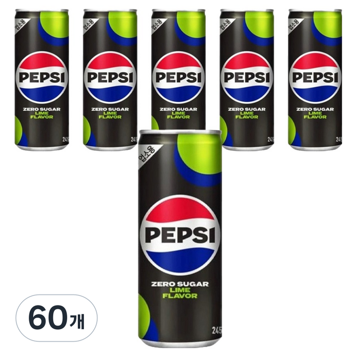 펩시 제로 업소용, 245ml, 60개