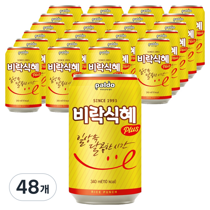 비락식혜 팔도, 340ml, 48개