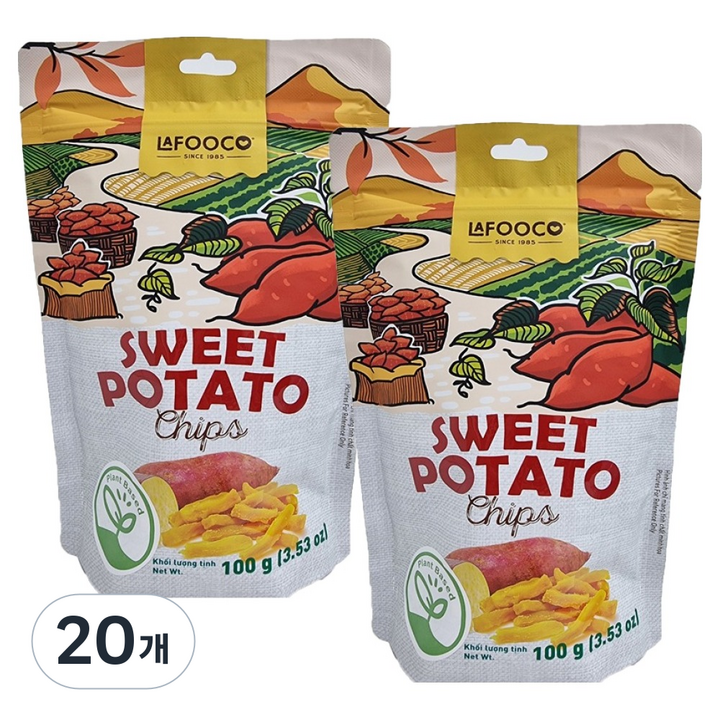 라푸코 고구마칩스, 100g, 20개