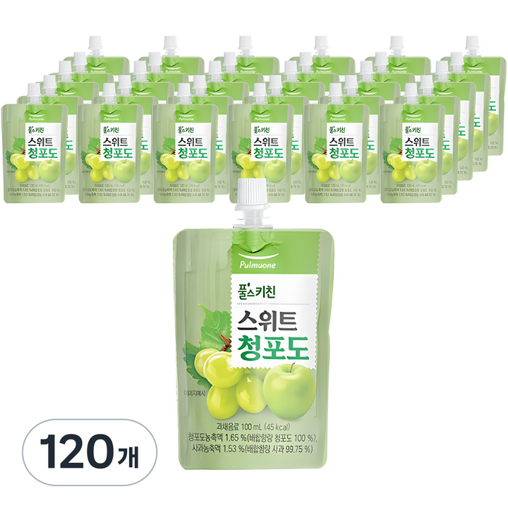 풀스키친 스위트 청포도, 100ml, 120개