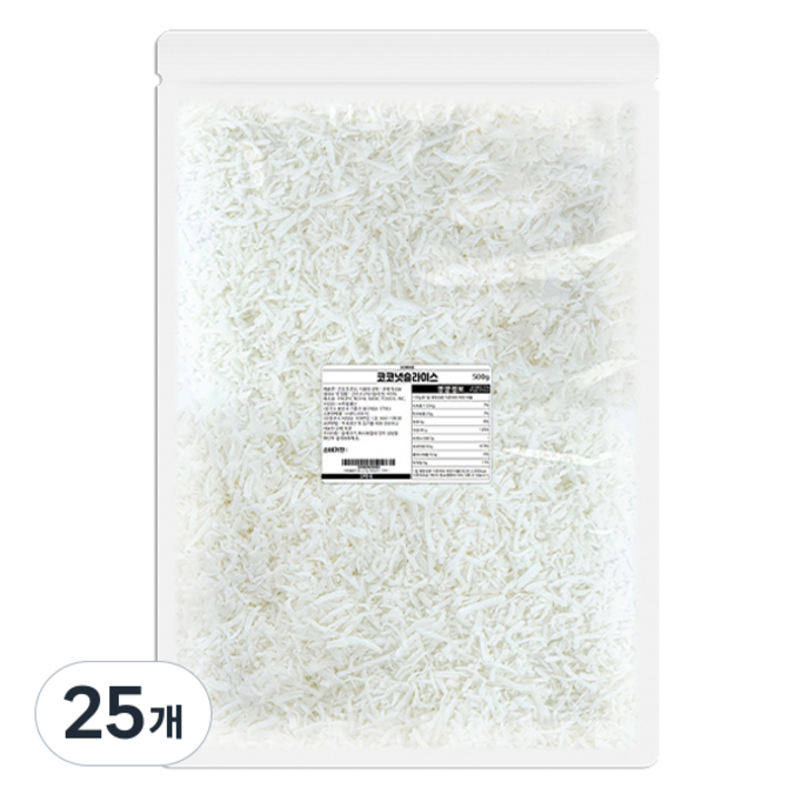 고미네 코코넛 롱 슬라이스, 25개, 500g
