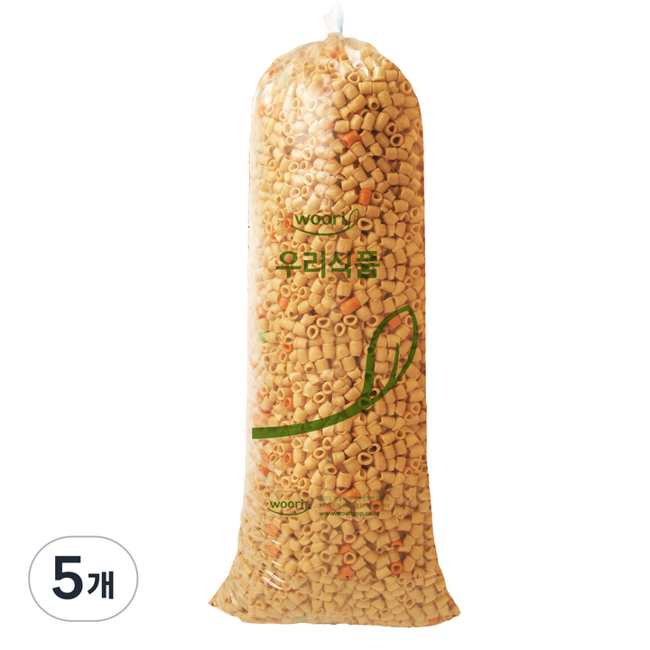 우리식품 마카로니 스낵, 1kg, 5개