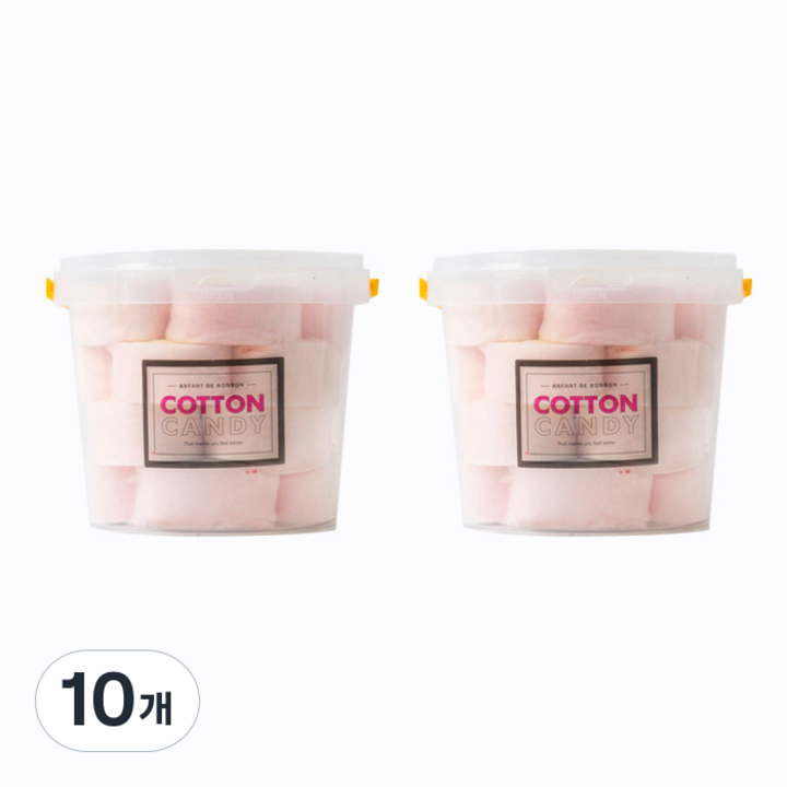 앙팡드봉봉 한입솜사탕 스트로베리, 50g, 10개