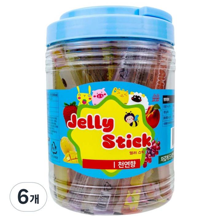 징징 젤리스틱, 817g, 6개