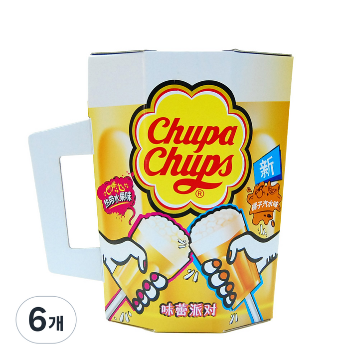츄파춥스 버블 막대사탕 48p, 720g, 6개