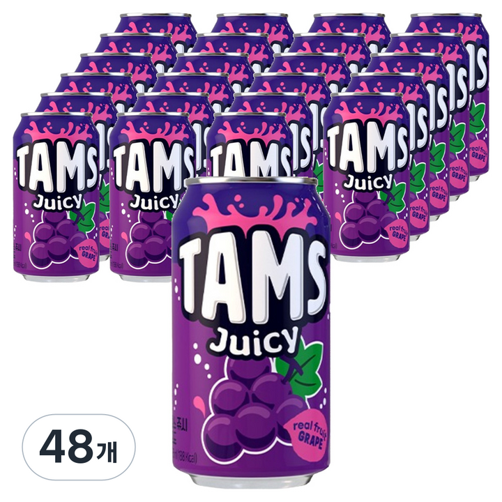 탐스 쥬시 포도, 355ml, 48개