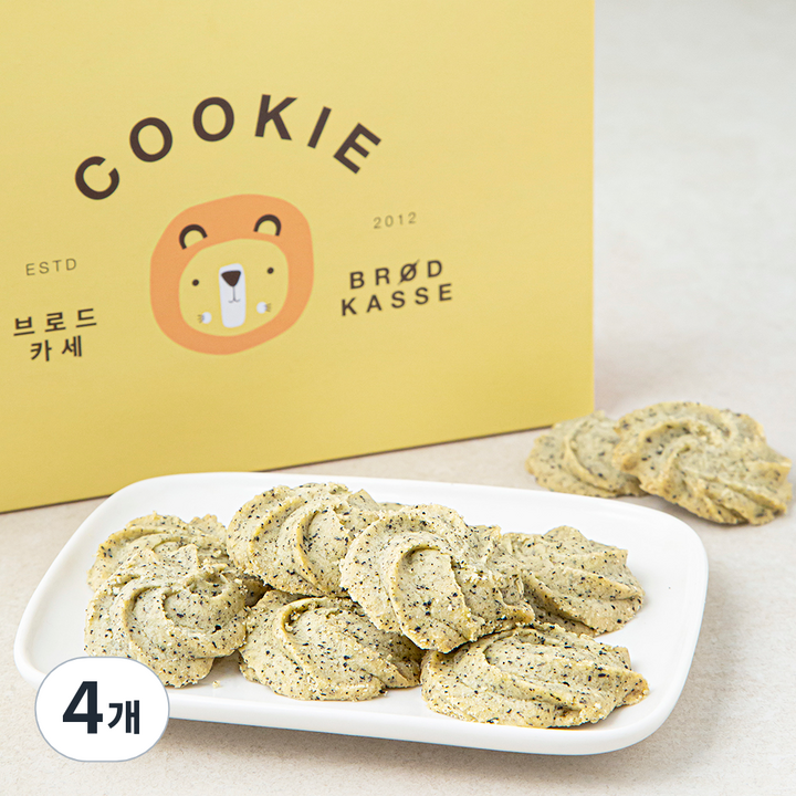 브로트카세 얼그레이버터 쿠키, 180g, 1개입, 4개