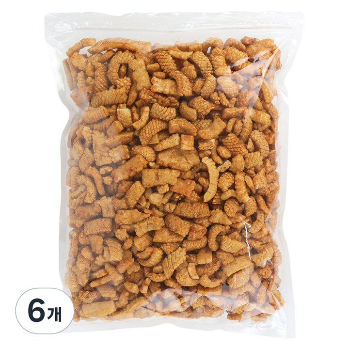 우리가스토리 오징어 맛칩 과자, 700g, 6개