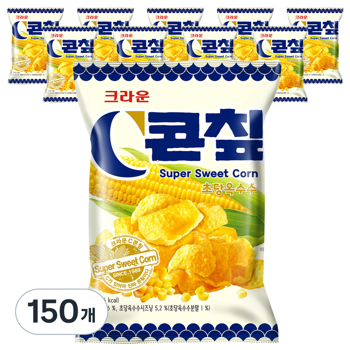 콘칲 초당옥수수 스낵, 40g, 150개