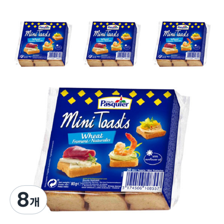 파스키에 미니 토스트, 80g, 8개