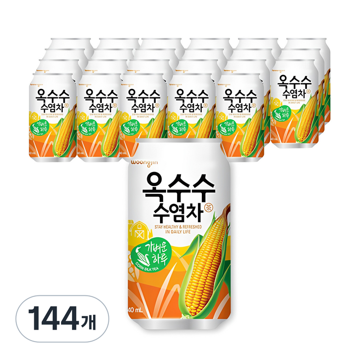 웅진 옥수수수염차, 340ml, 144개
