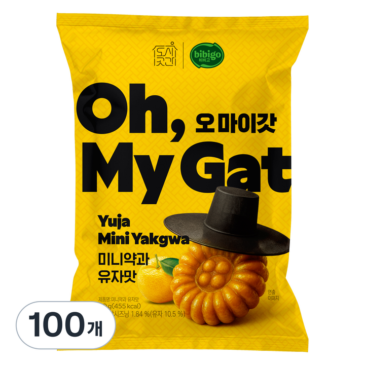 도시곳간 오마이갓 미니약과 유자맛, 100개, 90g