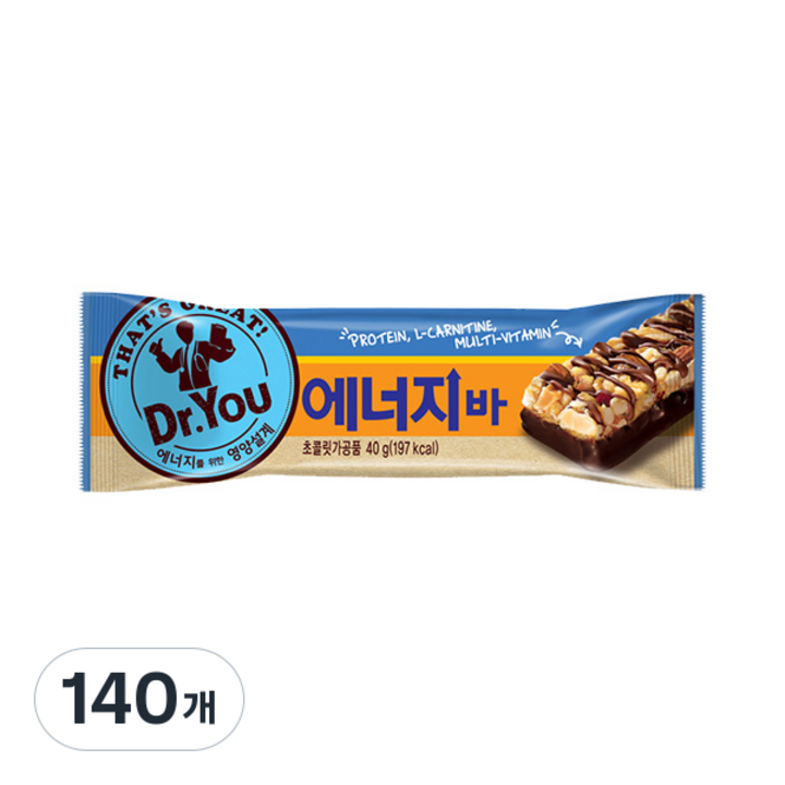 오리온 닥터유 에너지바, 40g, 140개