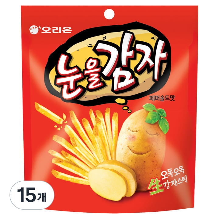 오리온 눈을감자 스낵, 96g, 15개