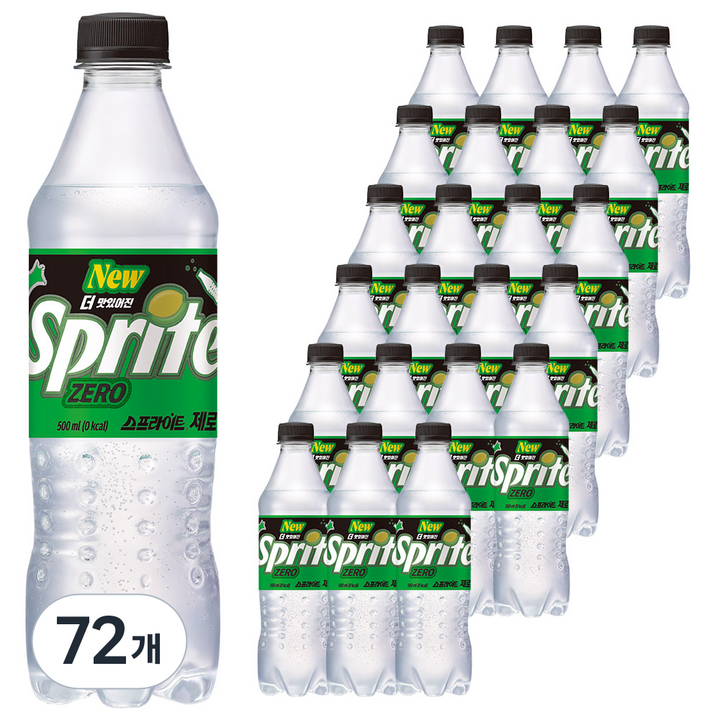 스프라이트 제로 사이다, 500ml, 72개
