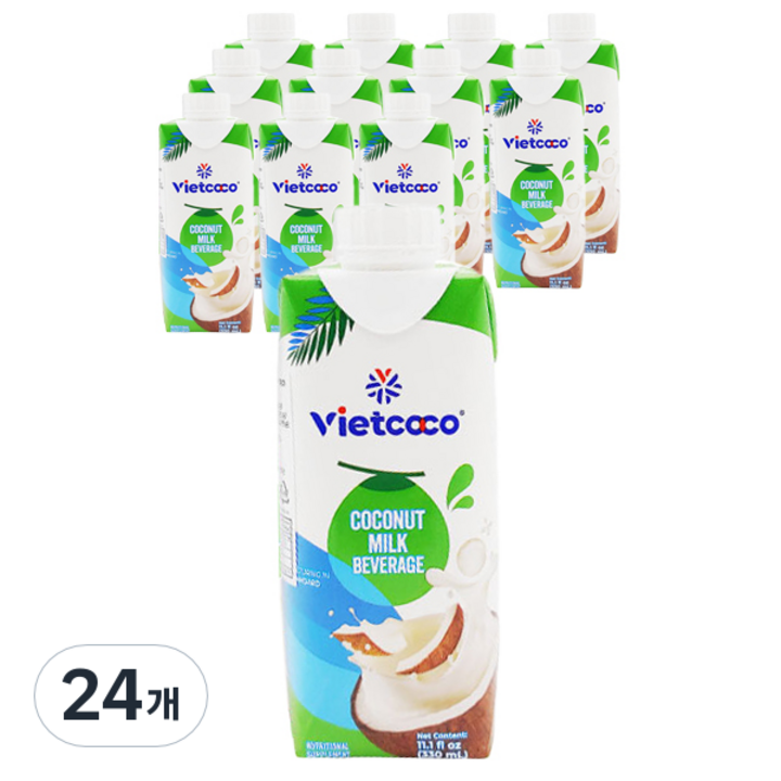 비엣코코 코코넛밀크 드링크 음료, 24개, 330ml
