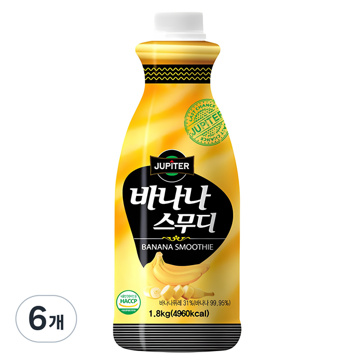데이웰 바나나 스무디, 1.8kg, 6개