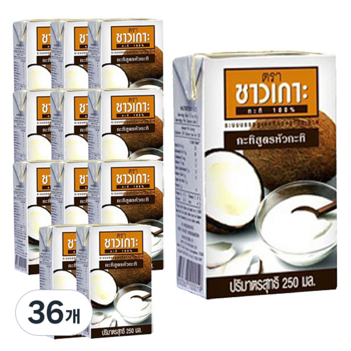 차오코 코코넛 크림, 250ml, 36개