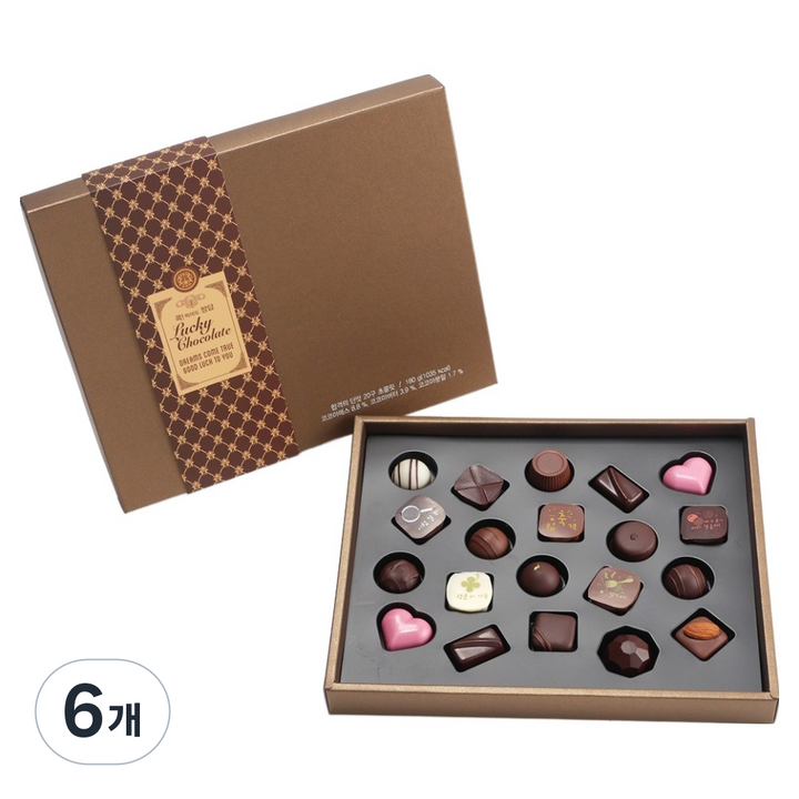 델리시 붐스토리 합격의 단맛 정답 20구 수제 초콜릿, 180g, 6개