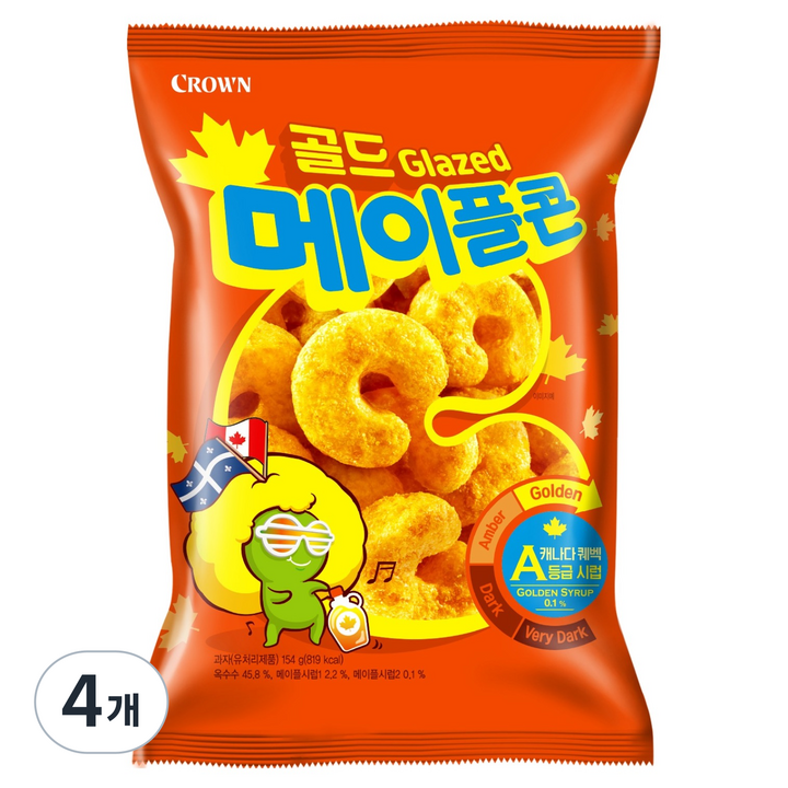 크라운 골드 메이플콘, 154g, 4개