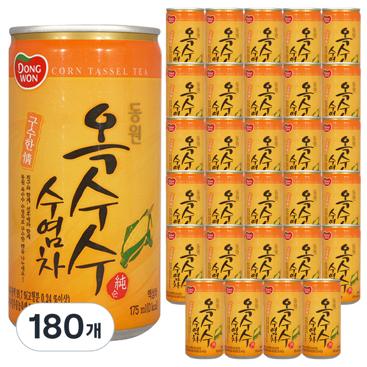 동원 옥수수 수염차, 175ml, 180개