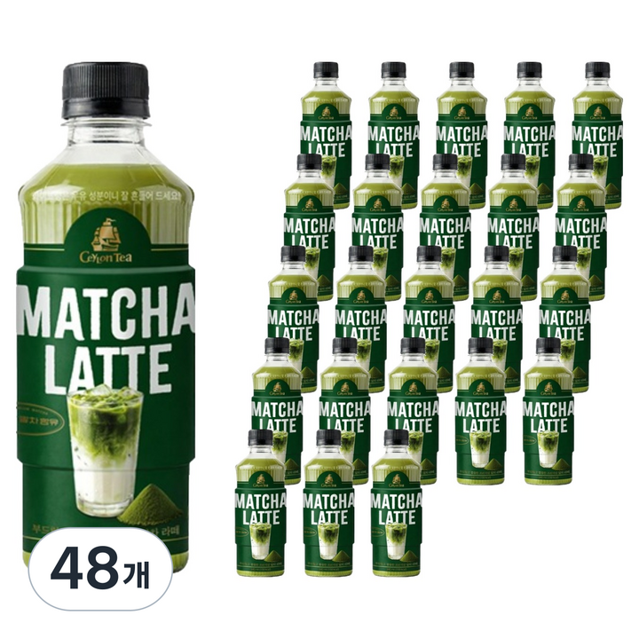 롯데칠성음료 실론티 말차라떼, 48개, 340ml