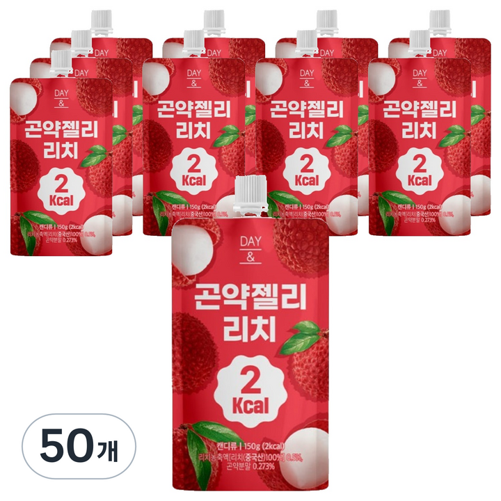 데이앤 2칼로리 곤약젤리 리치, 50개