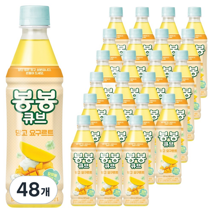 해태htb 봉봉 큐브 망고 요구르트, 48개, 350ml