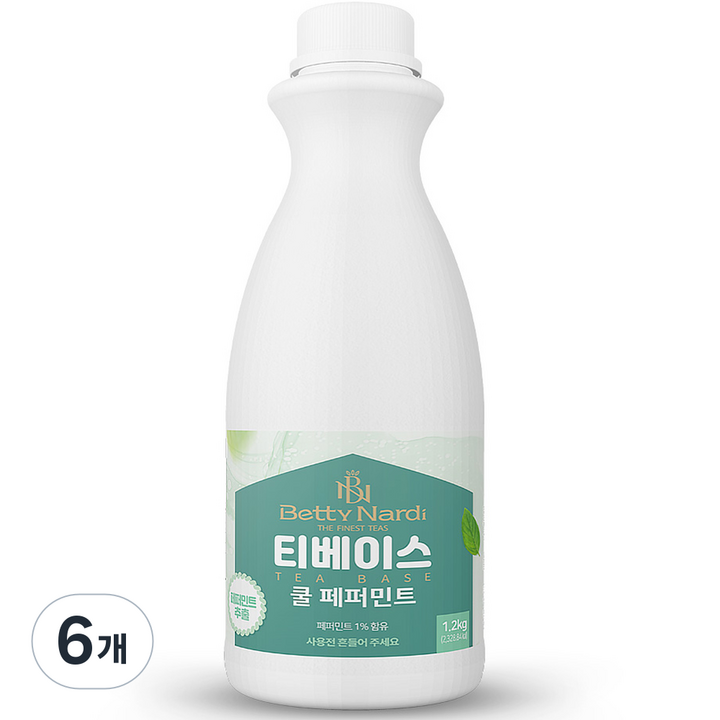 베티나르디 티베이스 쿨 페퍼민트, 1.2kg, 6개