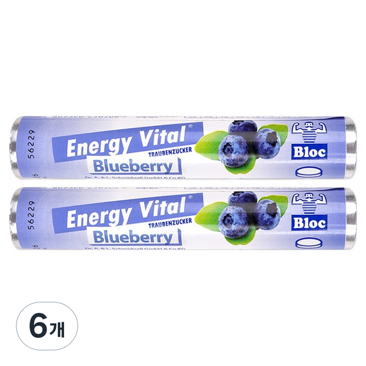 에너지바이탈 포도당 캔디 블루베리맛, 6개, 42g