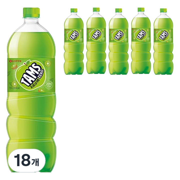 탐스제로 사과키위향, 1.5L, 18개
