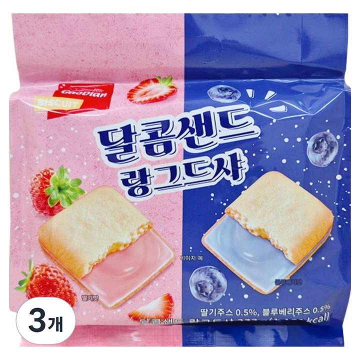 달콤샌드 랑그드샤, 232g, 3개