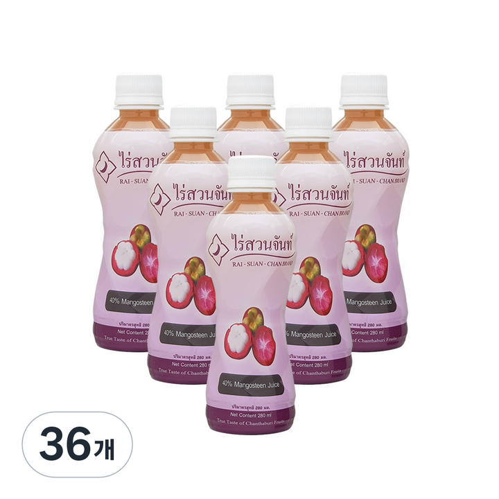 라이수안찬 망고스틴 음료, 280ml, 36개