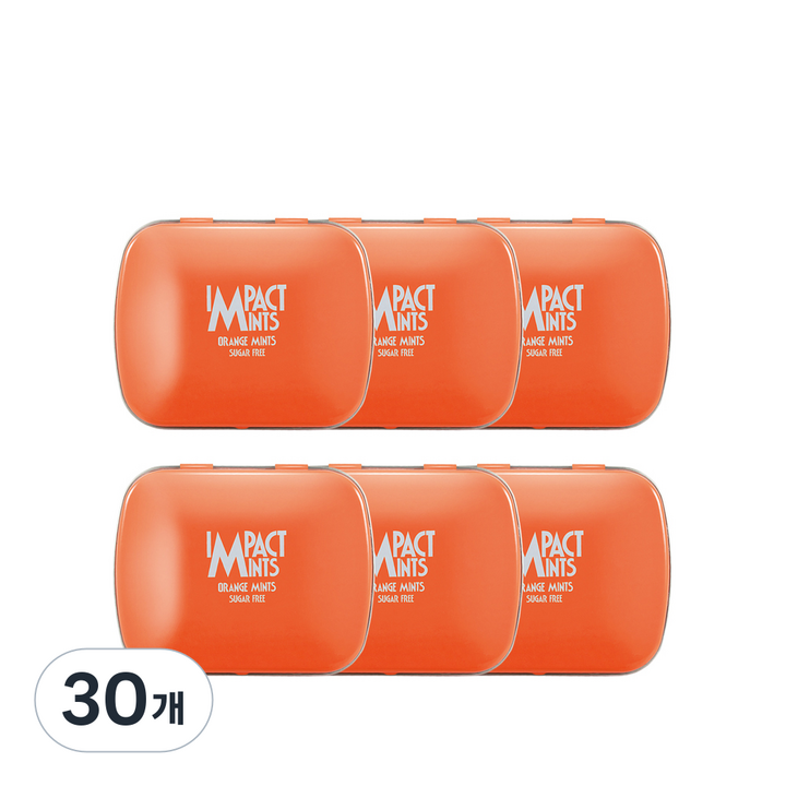 임팩트민트 오렌지향 캔디, 14g, 30개