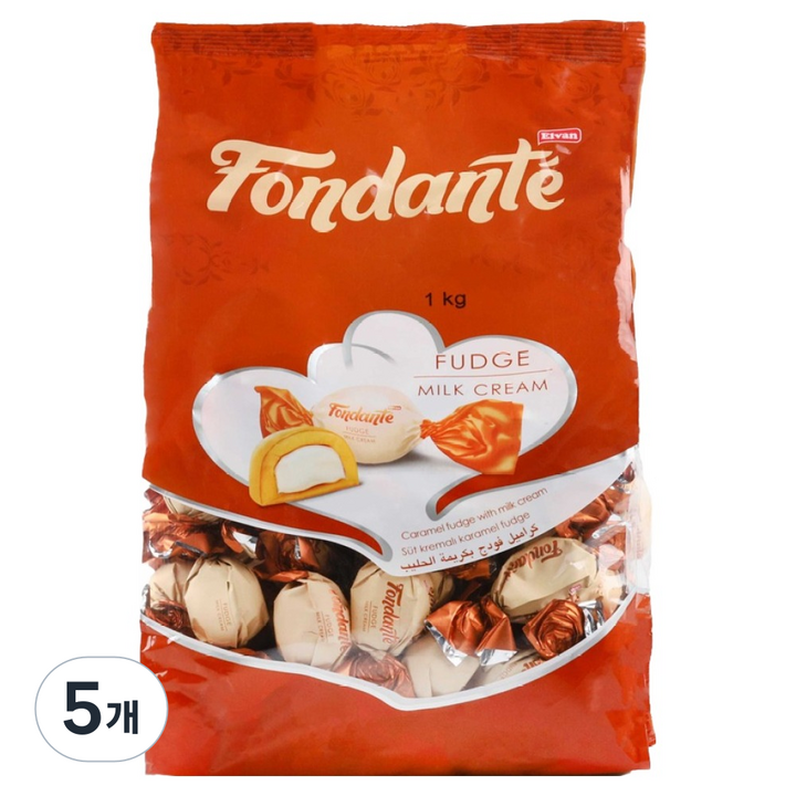 엘반 폰단테 퍼지 밀크 크림, 1kg, 5개