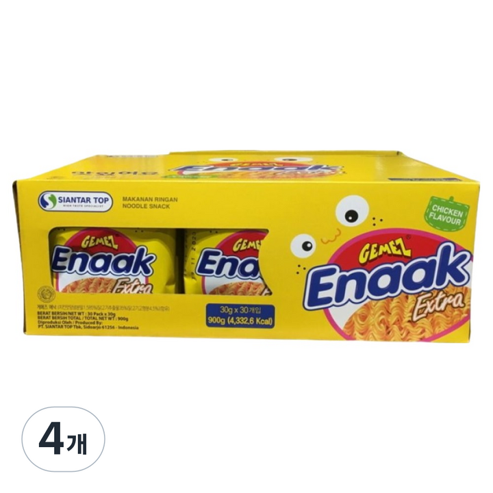 에낙 라면과자 30p, 900g, 4개