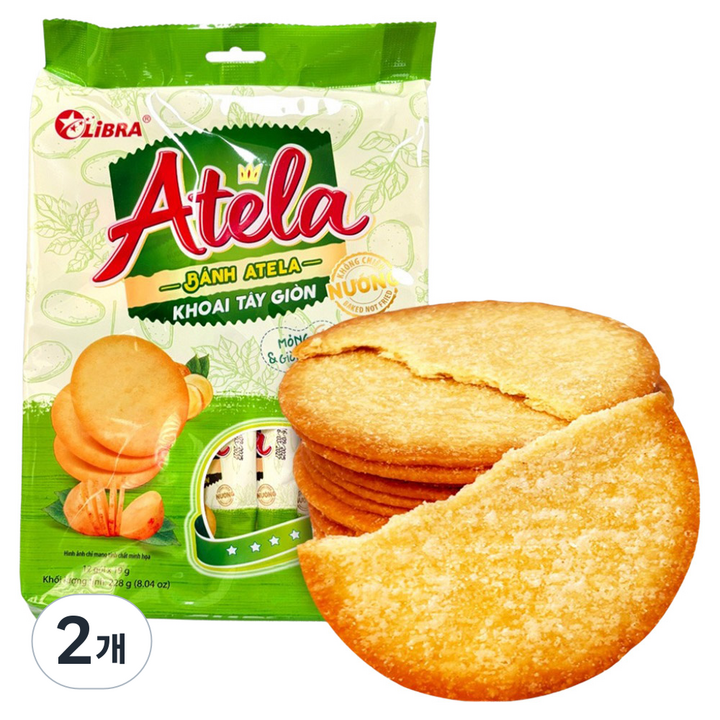 아텔라 포테이토 크래커, 228g, 2개