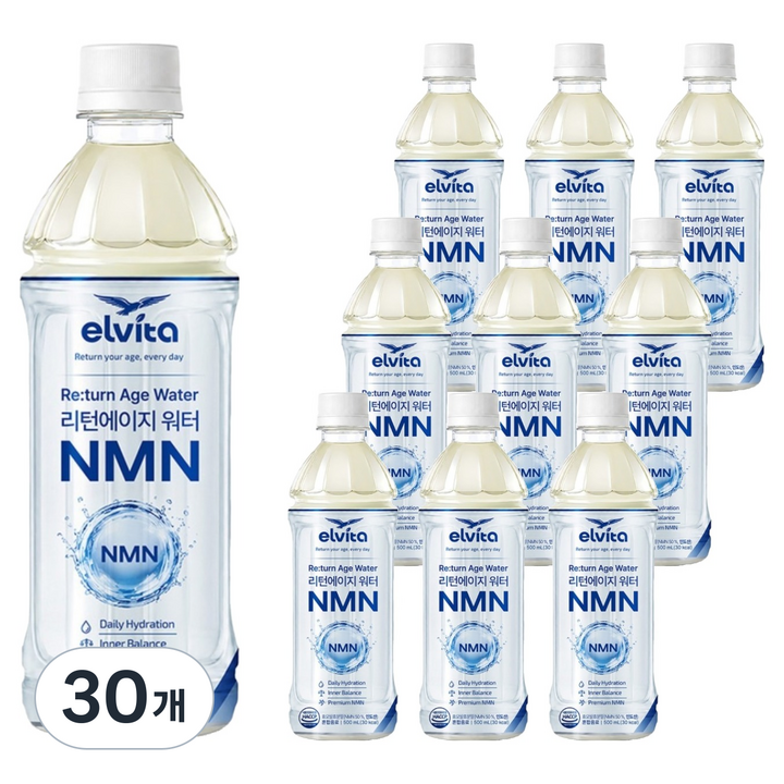 뉴트리디데이 엘비타 NMN 리턴에이지 워터, 30개, 500ml