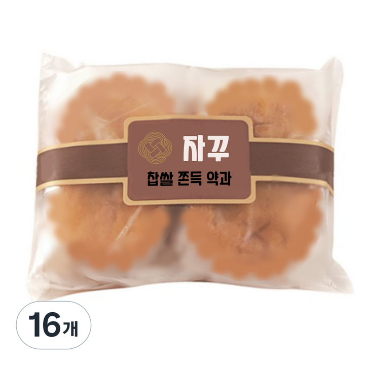 자꾸 찹쌀 쫀득 약과 9p, 450g, 16개