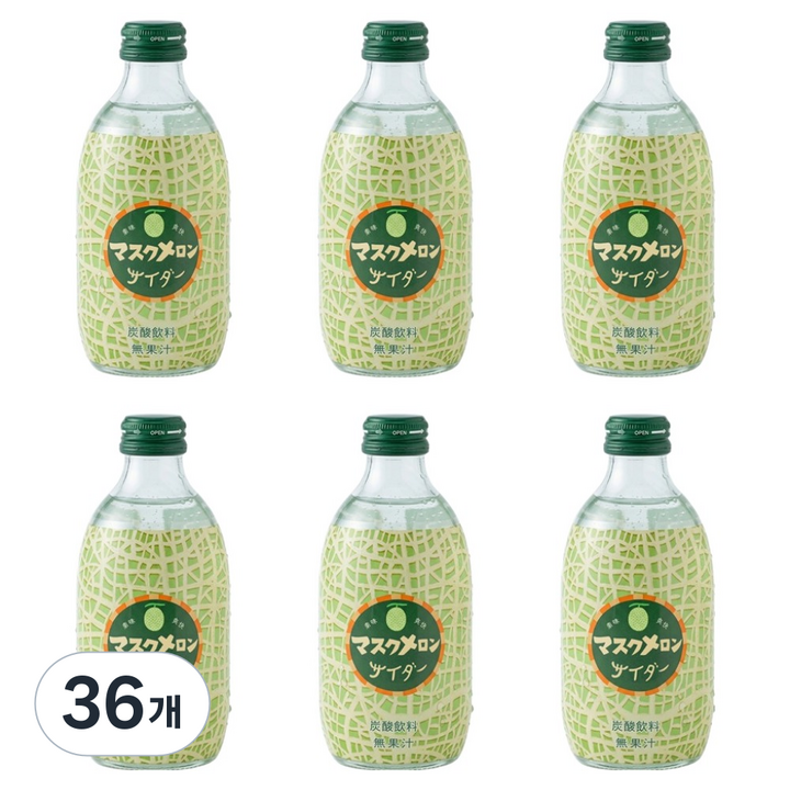 토모마스 머스크멜론맛 사이다, 36개, 300ml