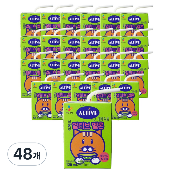 얼티브 식물성 멜론 음료, 48개, 120ml