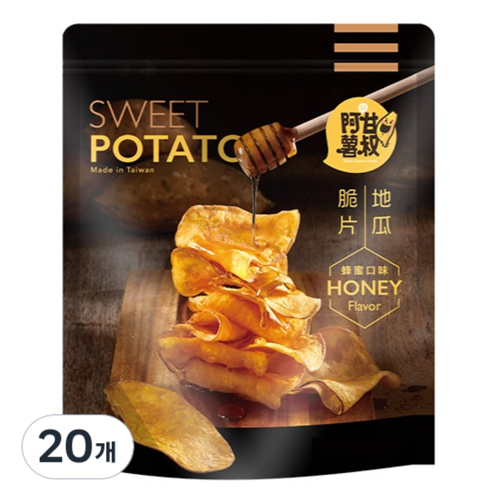 엉클스위트 허니플레이버 고구마 크리스피 스낵, 150g, 20개