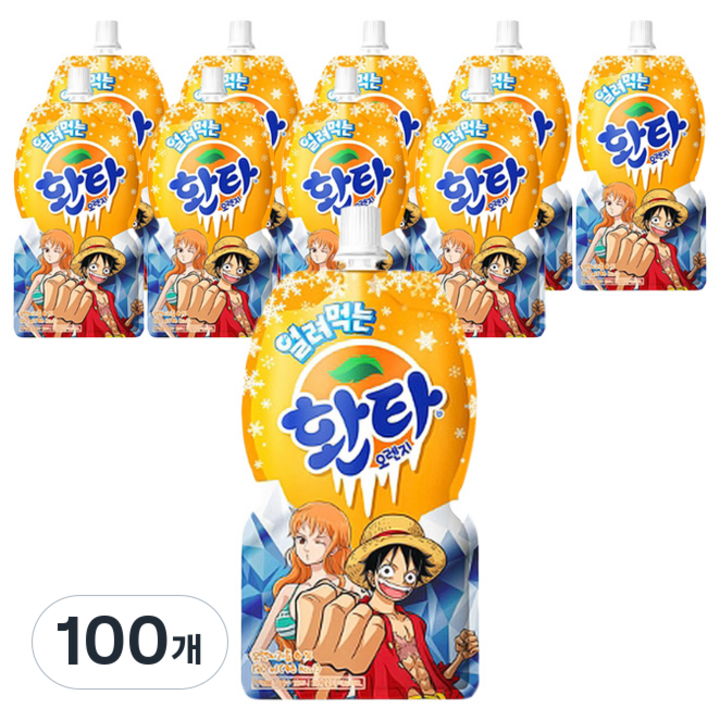 코카콜라 얼려먹는 환타 오렌지맛, 130ml, 100개