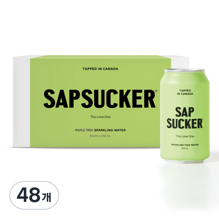 메이플 스파클링 워터 라임, 355ml, 48개