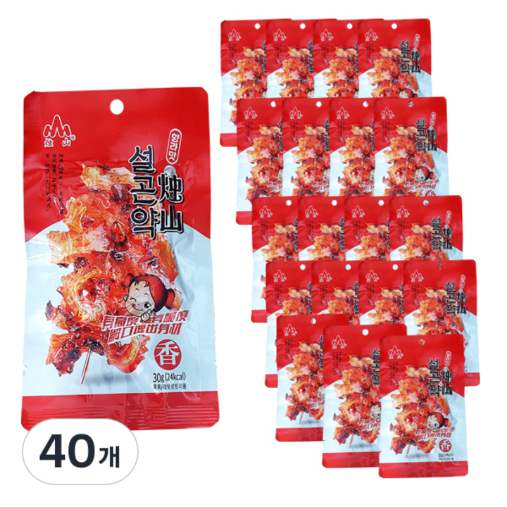 주샨 향라웨이 설곤약 향라맛, 30g, 40개
