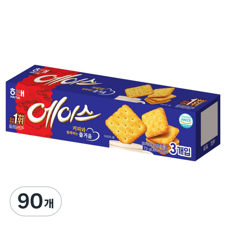 해태제과 에이스, 73g, 90개
